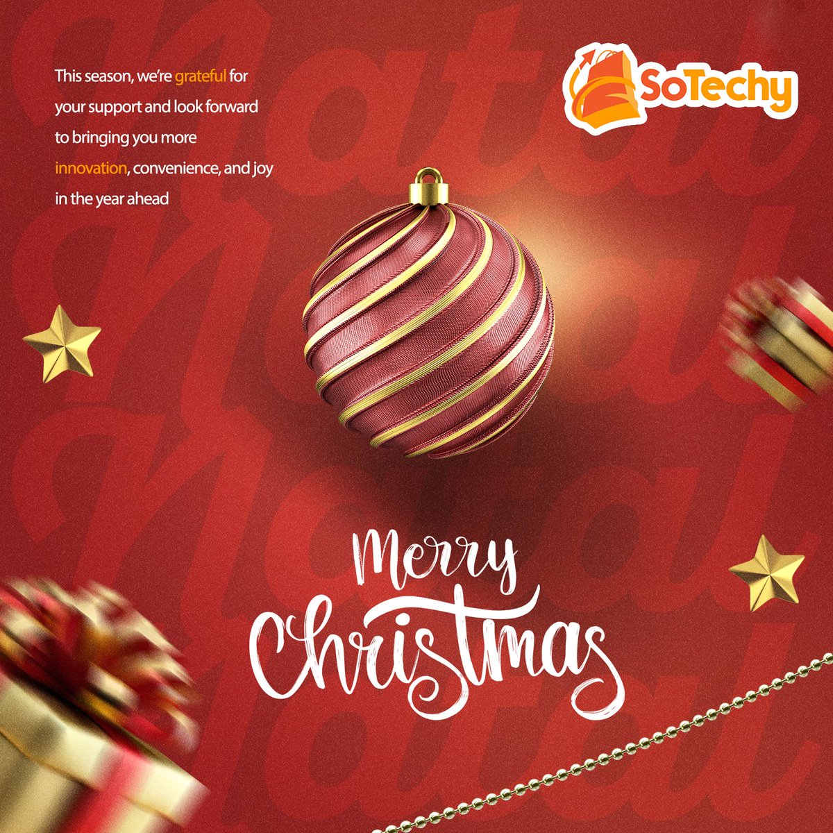 sotechyshop's tweet photo. 🎄✨ Merry Christmas from all of us at Sotechy!
This season, we’re grateful for your support and look forward to bringing you more innovation, convenience, and joy in the year ahead. 🌟
Stay safe, spread love, and enjoy the holidays! 🎁💚
#MerryChristmas #Sotechy https://t.co/6z1uXaKpSu