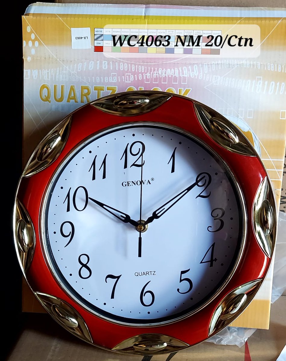 FatimaJiya3's tweet photo. New in.stylish & unique 3 tier cand box with a gold plated decor top glass price 73,000(#73k)
Genevo wall clock ⏰️ 10,500 each
https://t.co/9aAxN1K38J
WhatsApp 08180334254.
Kano State/Minna, Niger State,Nigeria 🇳🇬 https://t.co/SXvn9DcVe6