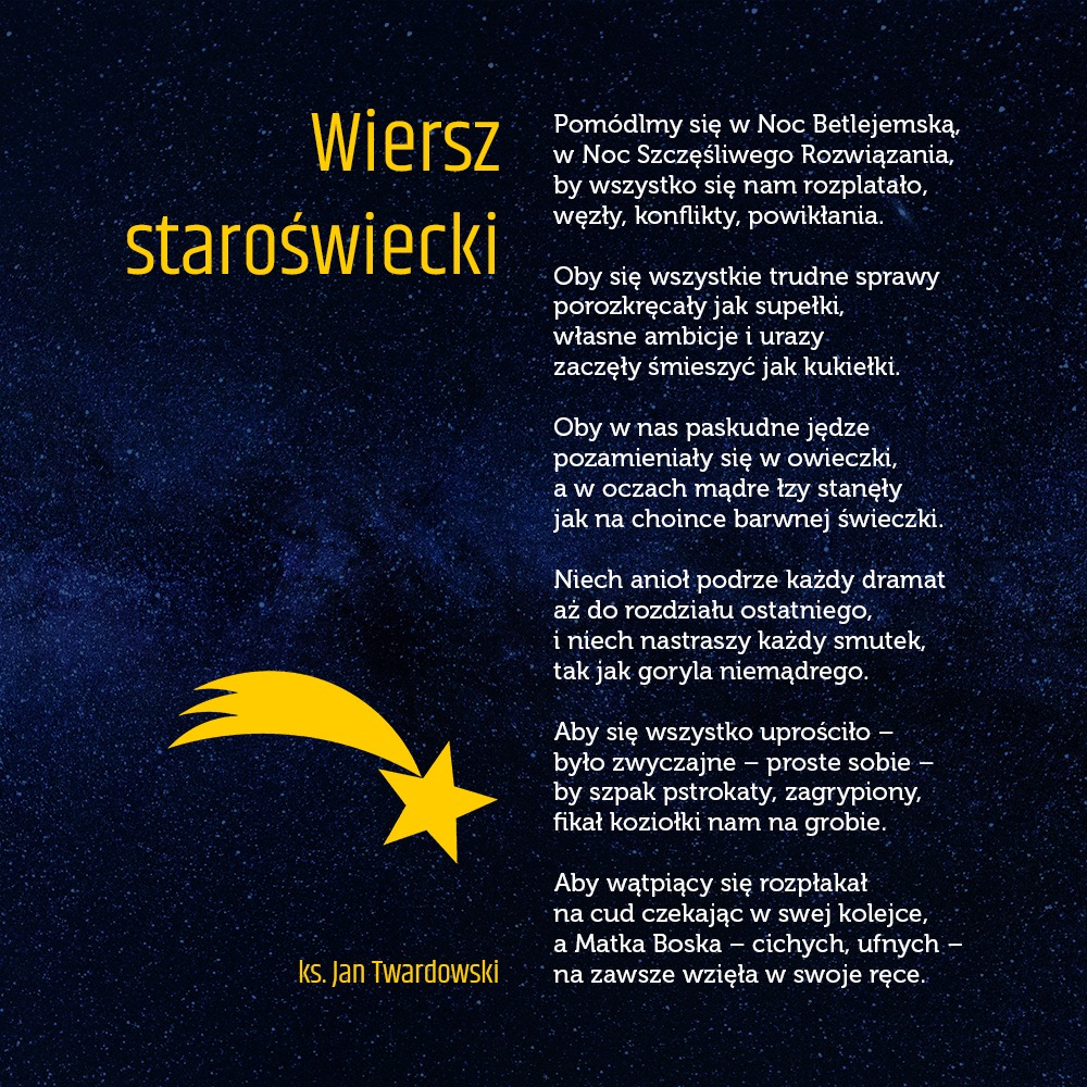 TwardowskiPEU's tweet photo. WIERSZ STAROŚWIECKI

ks. Jan Twardowski

#wiersz #poezja #Twardowski #JanTwardowski #KsJanTwardowski #TwardowskiPoezjaEU https://t.co/zV9PPtn18o
