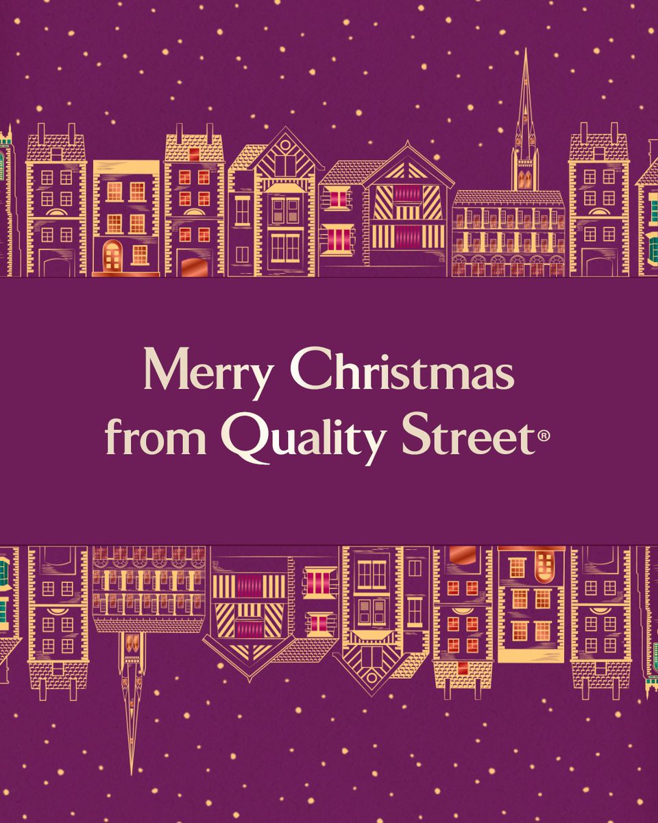 Merry Christmas to all of our amazing Quality Street fans! We hope however you are spending your day it's filled with happiness (and chocolate) 💜