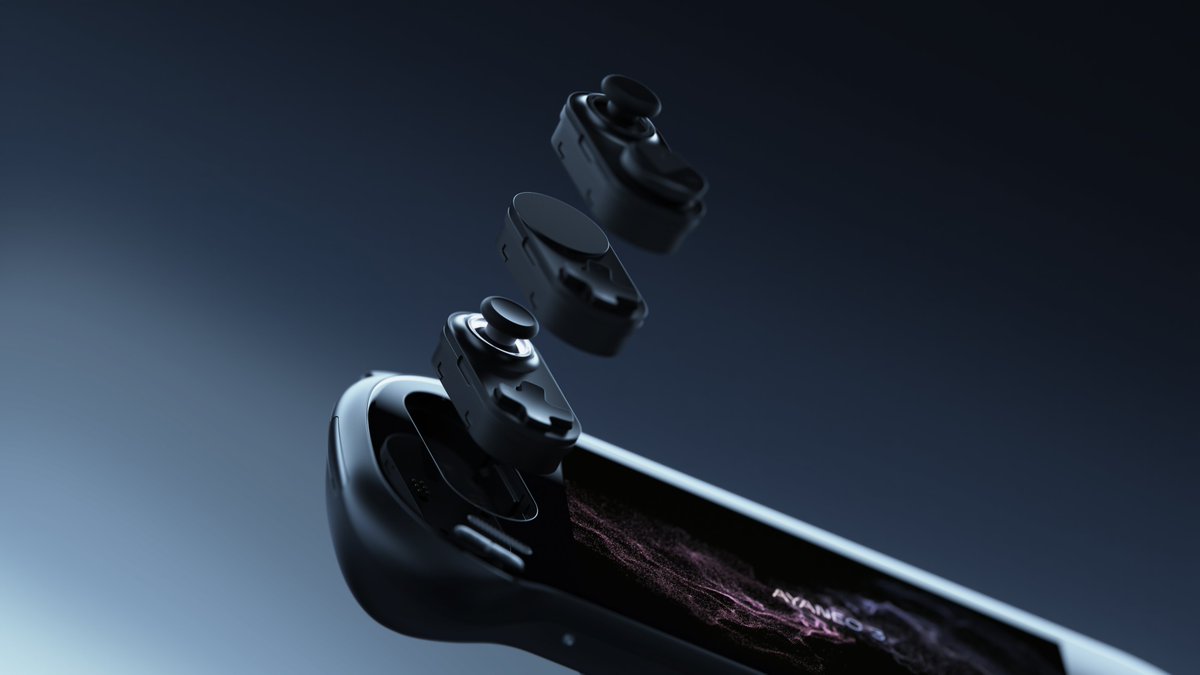 🎮 The AYANEO 3 is here—the world’s first modular handheld console! Swap, rotate, and personalize your controller for the ultimate gaming experience. 🔧 #AYANEO3 #ModularGaming #FutureOfGaming