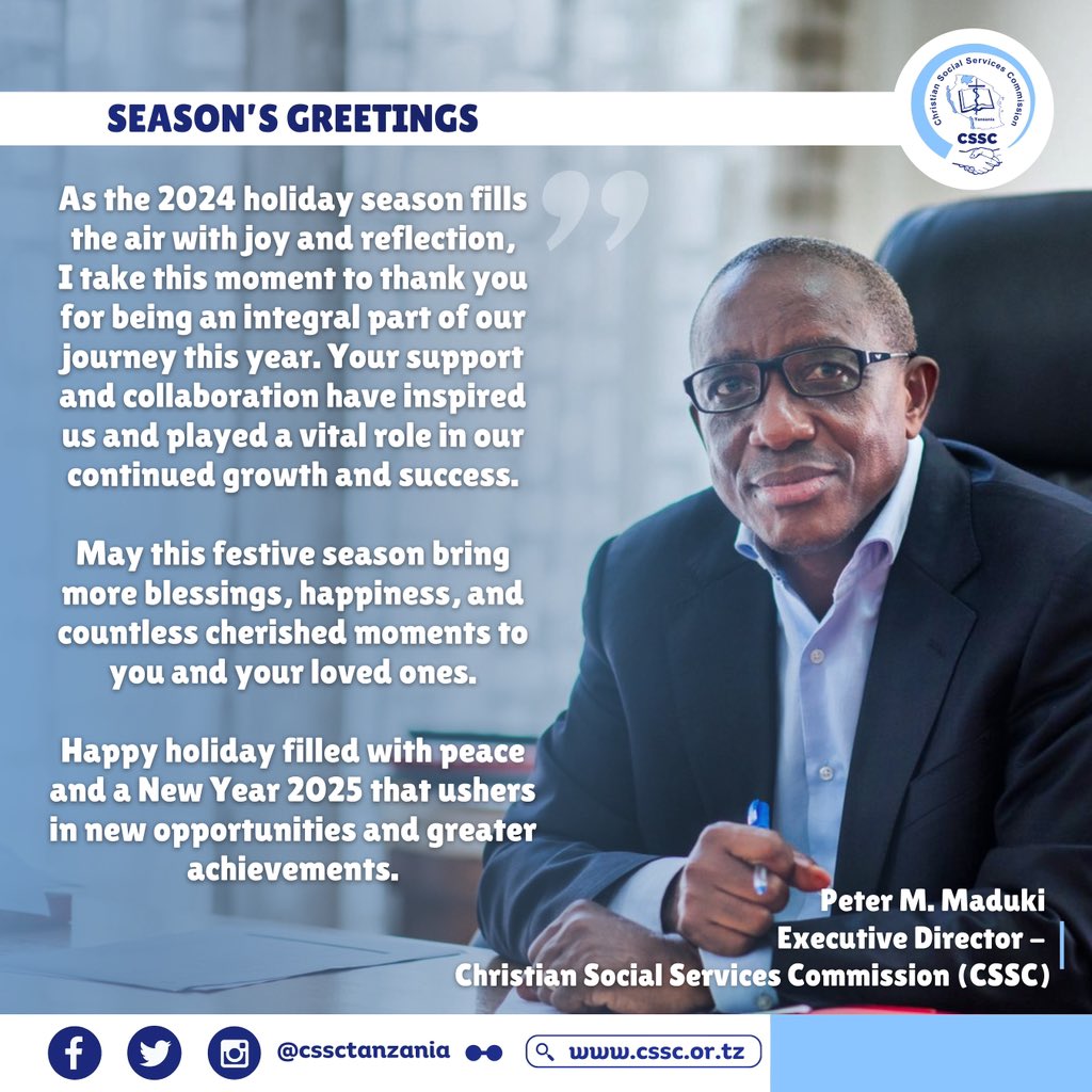 Holiday Message from the CSSC Executive Director!!