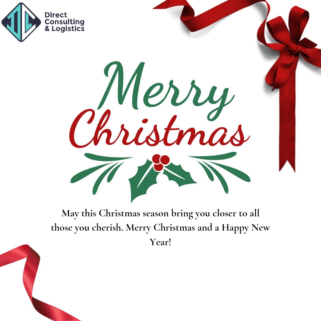 Direct Consulting and Logistics wishes you a Merry Christmas and a Happy New Year in advance 🎄🎁😊 #merrychristmas