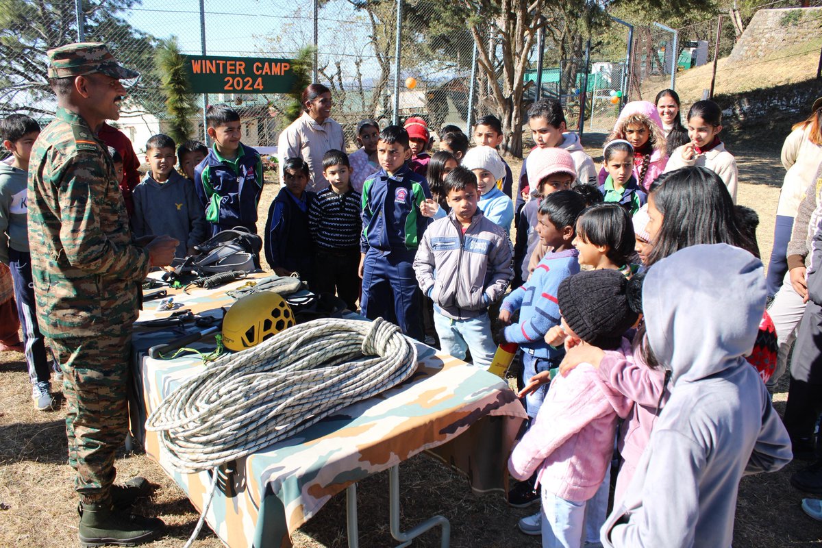 suryacommand's tweet photo. #IndianArmy
#SuryaCommand
"Nurturing Young Minds- Army Style"
#GoldenKeyDivison Primary School #Dagshai organised a three days Winter adventure Camp. 48 Young Explorers learned essential life skills to include tent pitching ⛺️, cooking without fire, First aid, camping, games, science experiments and exposure to obstacle courses building resilience, confidence, discipline and inspiration to join #IndianArmedForces. Camp culminated with #ChristmasCelebrations.🎄
#WinterCamp2024 #YoungExplorers #LifeSkillsAdventure #LearningThroughPlay #FunInTheSnow #BuildingConfidence #ResilienceRocks #CampingFun #KidsAtCamp #JoyfulLearning
@adgpi
@ProDefLko
@PRODefDehradun
@PROdefprayagraj
@SpokespersonMoD
@UBArea_IA
@HQ_IDS_India
@MinofDefIndia
@OfficialAWWA
