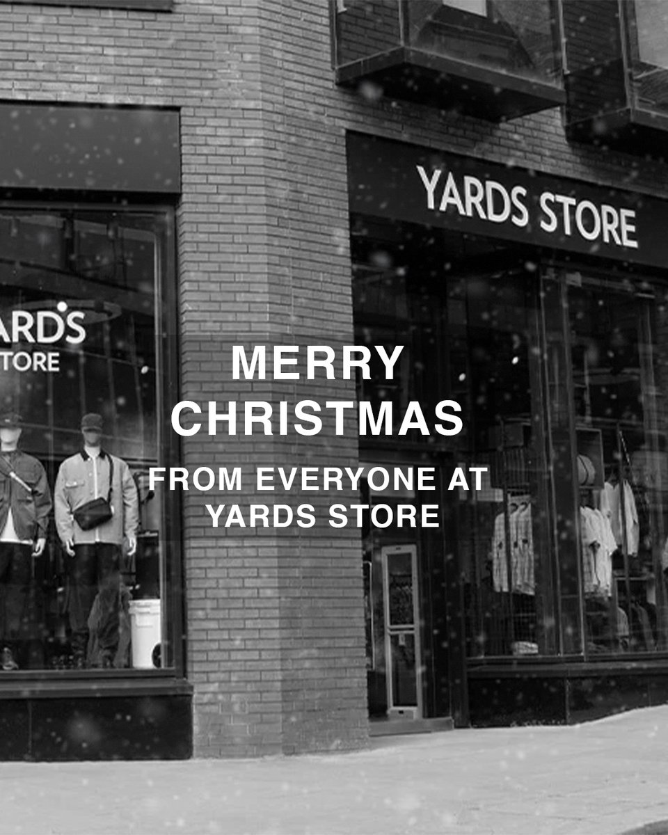YardsStore's tweet image. Merry Christmas from the YARDS family to yours! Thank you for all the love and support this year—it means everything to us. Here’s to a festive season filled with happiness and a fantastic year to come. See you in 2025!

#Yardsstore #manchester #sheffield #merrychristmas