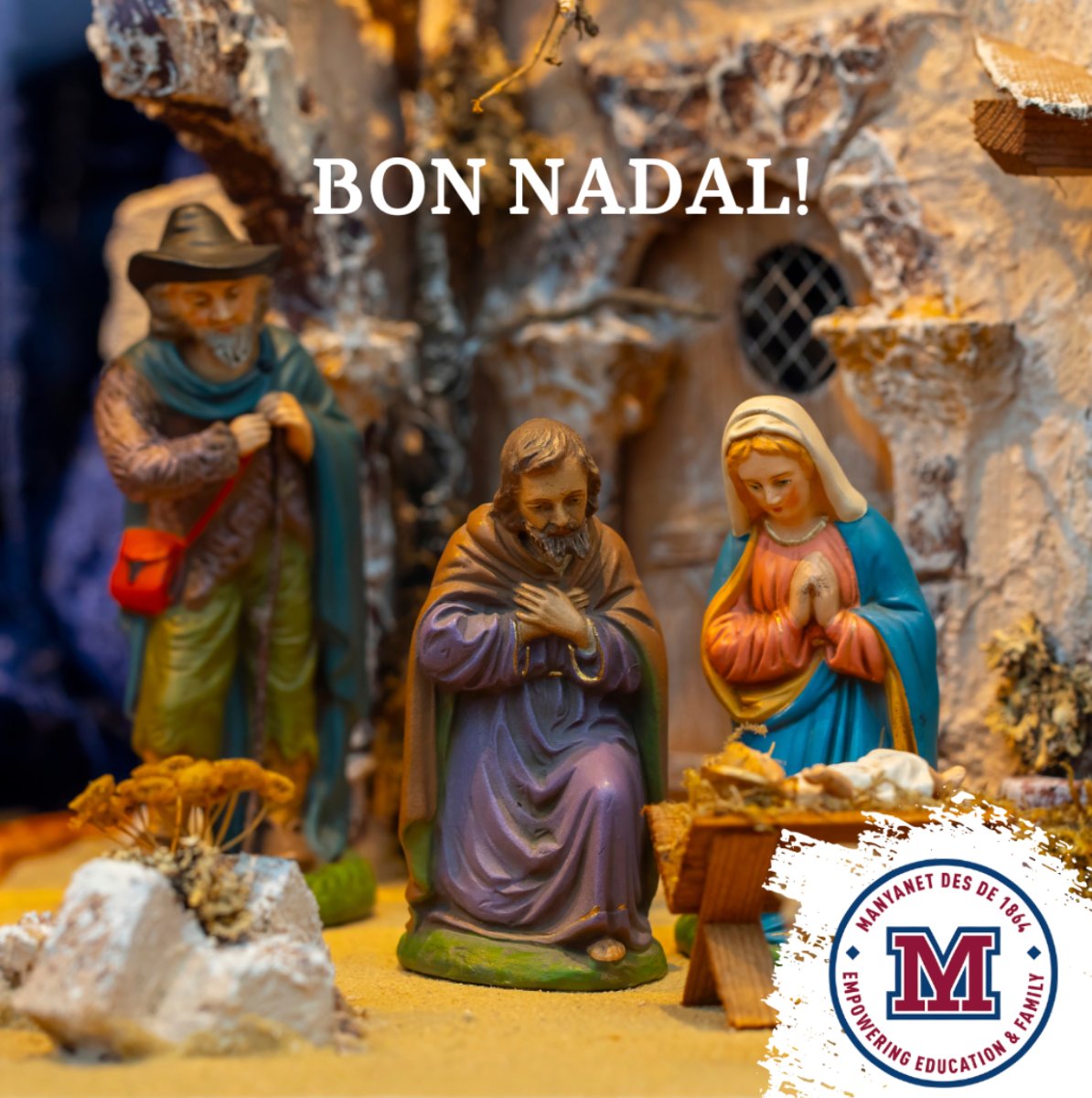 Manyanet_Reus's tweet photo. 🎄✝️#BonNadal a tota la #familiaManyanet Celebrem el naixement de Jesús. Ja teniu el vostre pessebre a casa? El podeu compartir a les xarxes amb etiquetant-nos #ambtotambtu #josocmanyanet #manyanet https://t.co/B3yogY7RiW