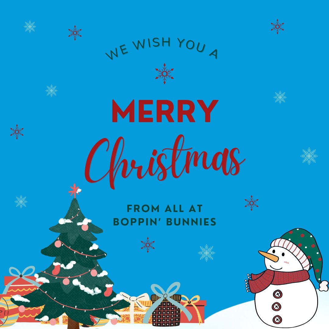 We wish you a Merry Christmas.

From all at Boppin' Bunnies.