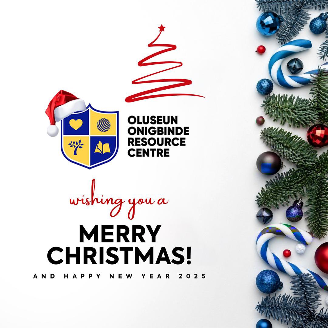 Merry Christmas and Happy New Year from the Oluseun Onigbinde Resource Centre! 

We're grateful for your support and partnership. Wishing you peace, love, and joy this holiday season.