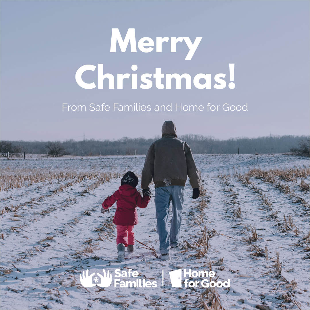 Merry Christmas from all of us at Safe Families and Home for Good! 🎄🎉

Thank you for playing your part in helping us support children, young people and families this year 💙💚