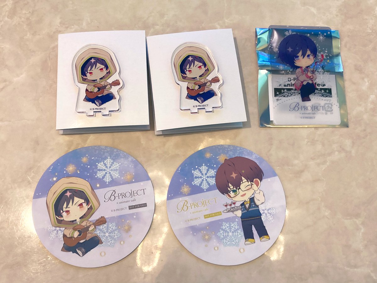 【交換】
B-PROJEC Bプロ アニメイトカフェ アニカフェ  アクスタ コースター クリアカード

譲:金城  釈村 唯月

求:阿修&gt;&gt;不動

郵送希望
検索からでもお気軽にお声掛けください。
※出先のためID無しで失礼します。