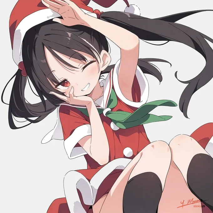 ついんて子@クリスマス / Twintail girl#クリスマス 