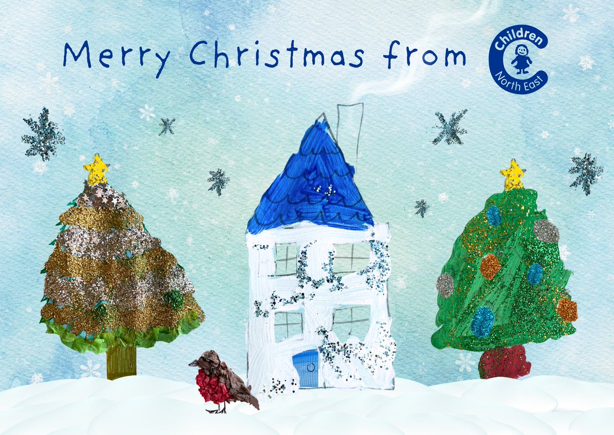 A heartfelt card, specially designed by the young people at our Cowgate Youth Group.💙

Wishing you a Merry Christmas from all of us at Children North East!🎄💫