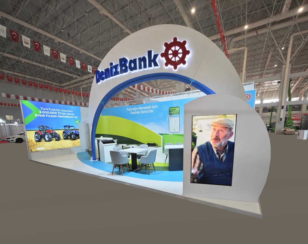 PromoshopTR's tweet photo. Denizbank Kurumsal Stant Çalışmamız #fuarstant #exhibit #display #tradeshow #fuar #kurumsalstant #modülerstant #standbuilding #stand # https://t.co/fNb22h4X3F
