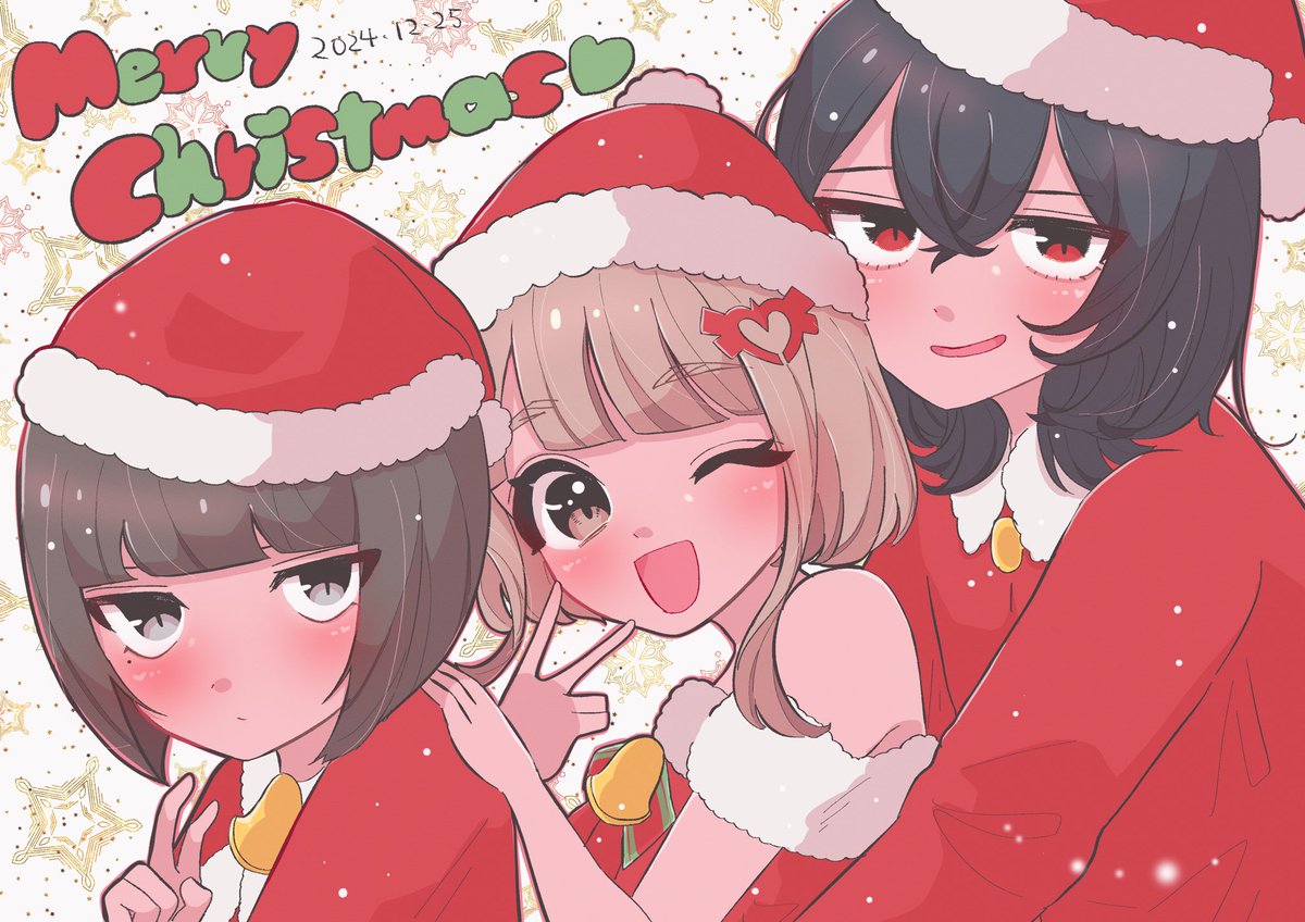 #MerryChristmas

今年描いたヤンジャン漫画の女子たち大集合～😍😍みんなは誰が好きなんや！？