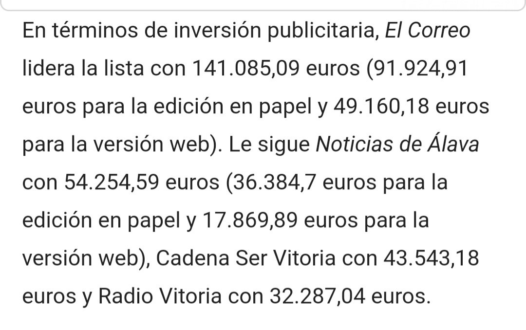 ComiteDNA's tweet photo. 1.300 euros: sueldo periodista Diario de Noticias de Álava 

Gastos:
800 euros: hipoteca 
200 euros: luz, agua, calefacción
300 euros: comer?

No salen las cuentas!

13 años con sueldos de miseria y el periódico ingresa miles de euros de Ayuntamiento, Diputación y Gobierno Vasco https://t.co/YbS7DuBeou