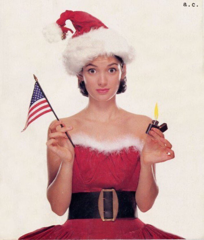 As is tradition, a very merry Christmas from Winona Ryder.