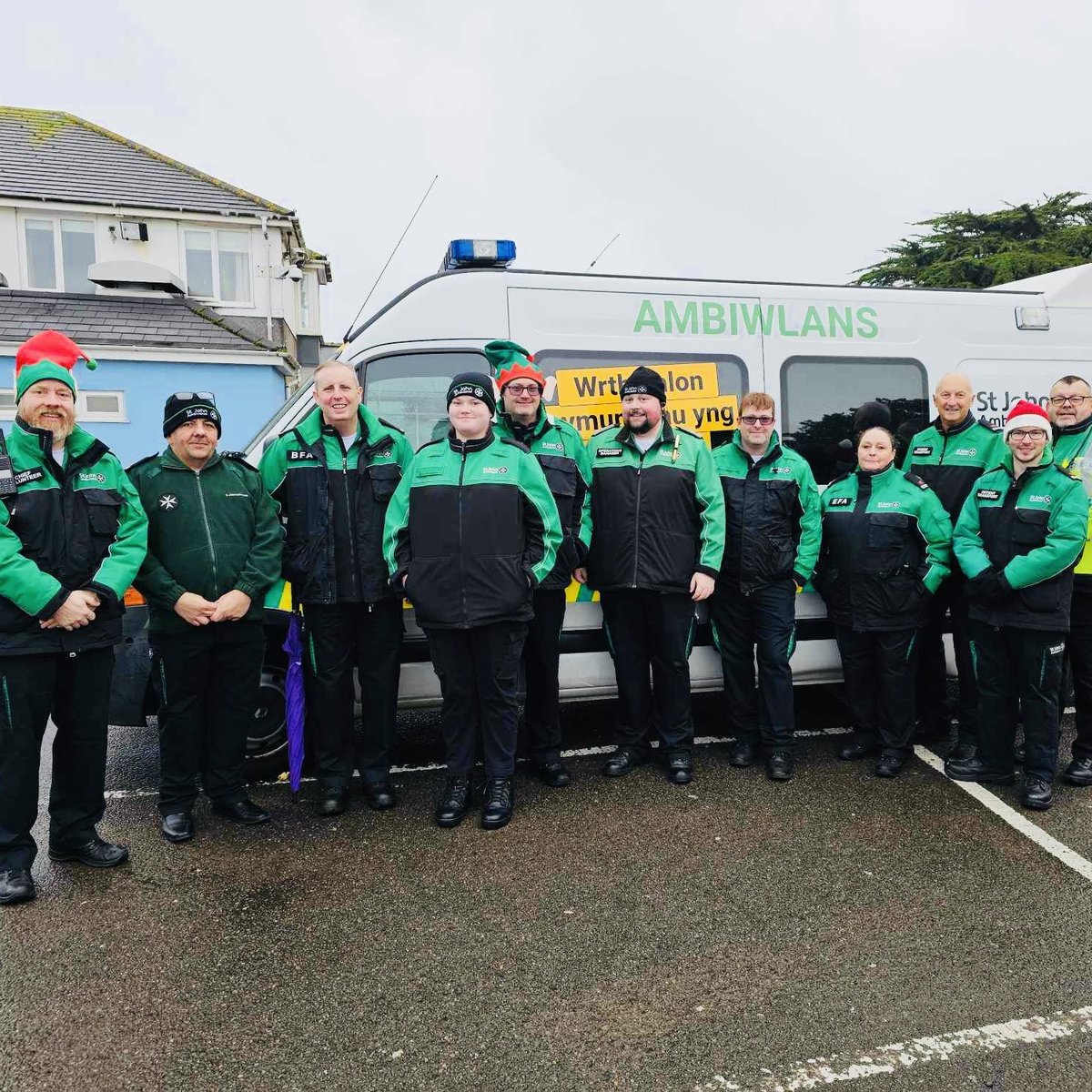 A huge thank you (and #MerryChristmas) to the St John People who will working and volunteering in communities across Wales today.

One of those is Jack Bridger, who will be part of the team in Porthcawl covering the Christmas Morning Swim. Diolch a #NadoligLlawen i chi gyd!