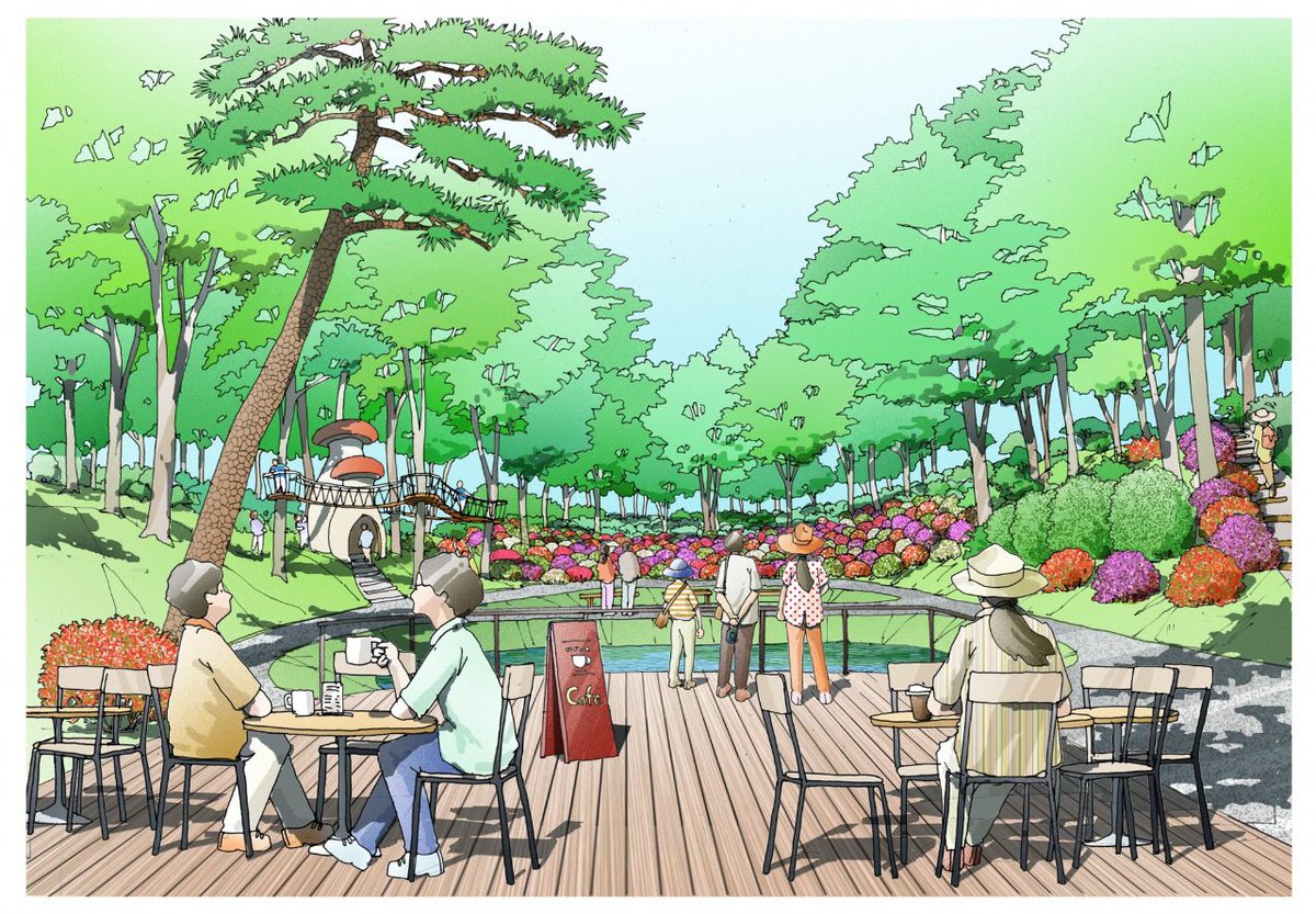 city_utsunomiya's tweet photo. 八幡山公園の魅力向上に向け、Park-PFI制度を活用して新たな施設の整備を行う事業者を決定👀❕❕

日常を離れて別荘地に来たような"時"を楽しめるカフェレストランや、自然と触れ合えるツリーハウス等の整備を予定しています🍀
https://t.co/BDpiPoI7WD
＃ココロ高鳴るまちのオアシス、＃八幡山公園 https://t.co/Y6e8Vo5CXt