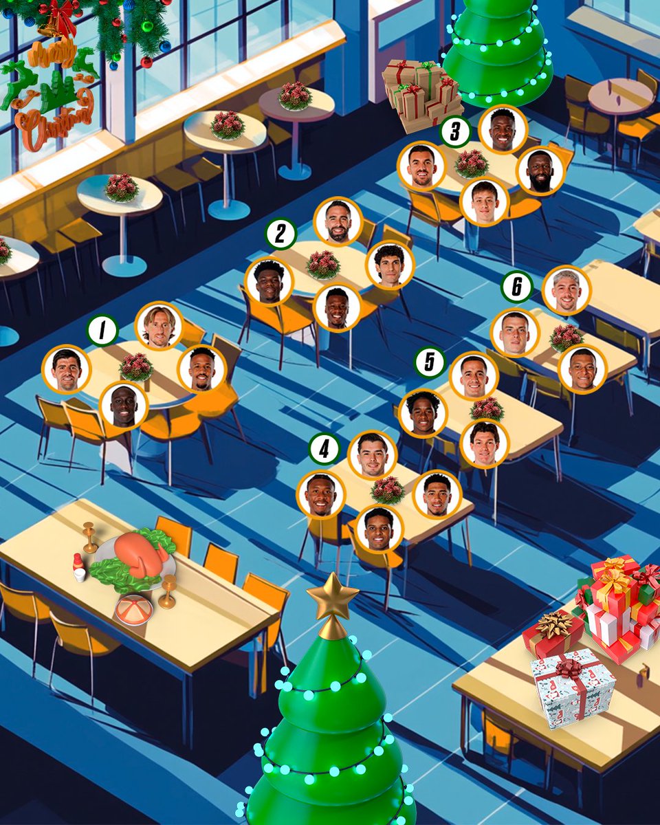 🎄 Merry Christmas, #Madridistas! 😃
🍽️ Which table would you choose for Christmas lunch today?