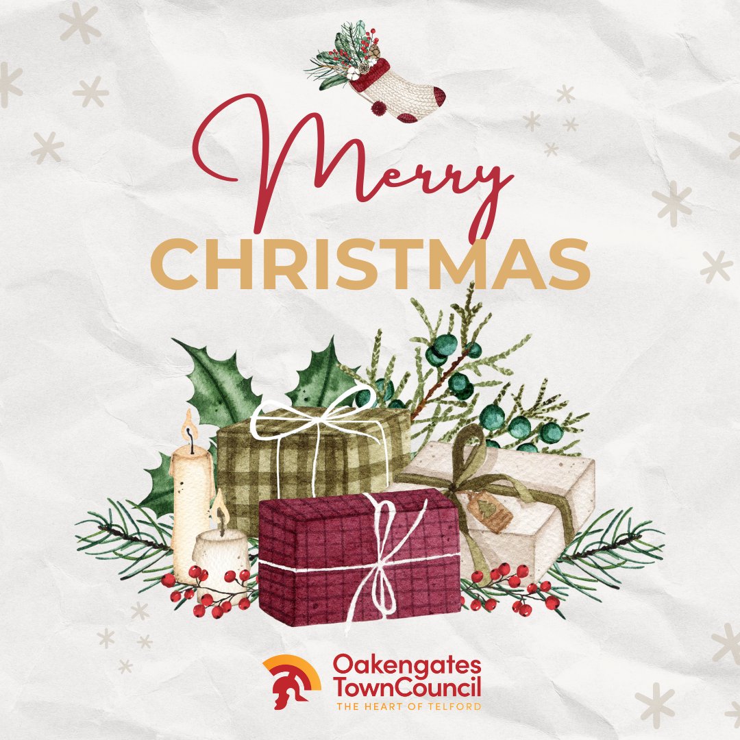 Merry Christmas from The Mayor, Councillors and Staff at Oakengates Town Council! 🎄🎅☃️