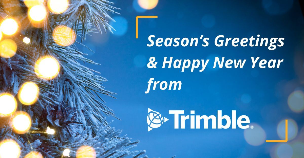 Season’s Greetings from all of the team here at Trimble 🎄

To all of our customers, colleagues and staff members, we hope you have a very merry, festive time of year with your friends and family.
