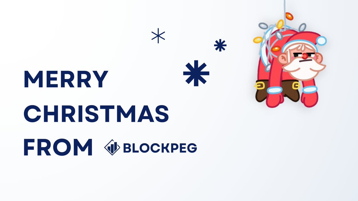 BlockPegCapital's tweet image. Merry Christmas from everyone at BlockPeg!🎄🎁