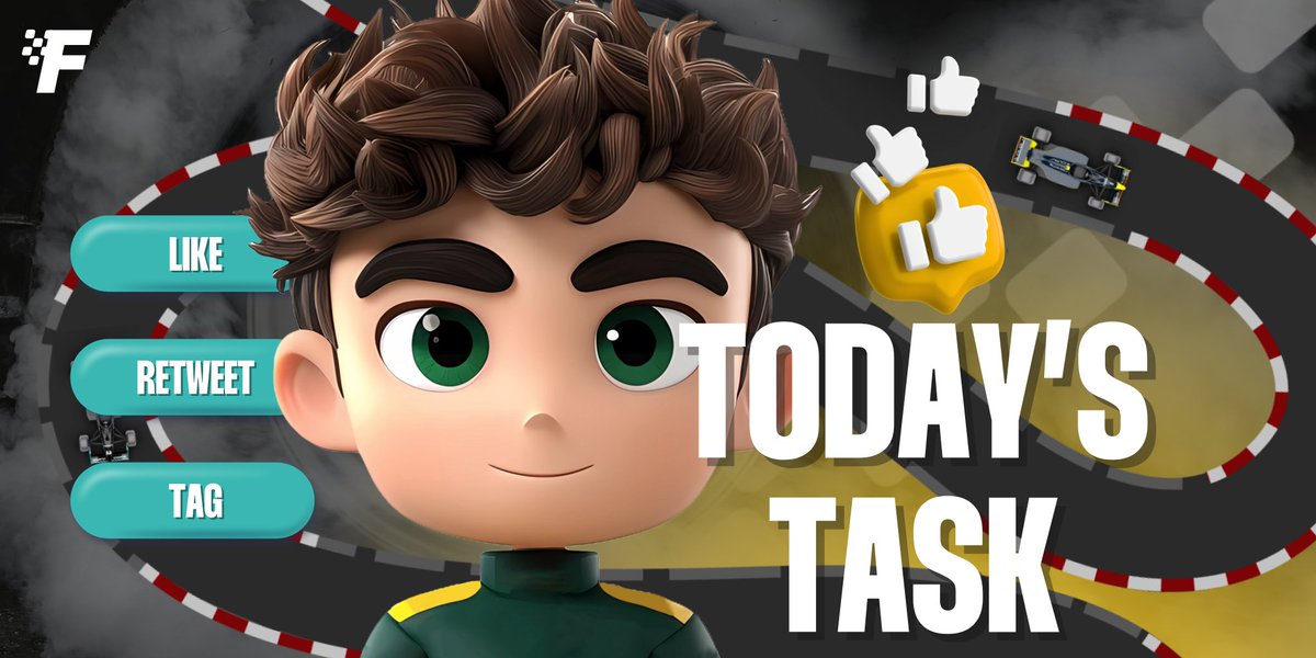 Furmulagames's tweet image. 🎯 Today’s Task

1️⃣ Like this post

2️⃣ Retweet with the hashtag #FurmulaGames #Furmula

3️⃣ Tag 1 friend who loves blockchain or racing

Let’s grow the community! 🚀

🎁 At 22:00 GMT+2, 2 lucky participants will each win $50 in tokens!

#Furmula $FURM #Giveaway