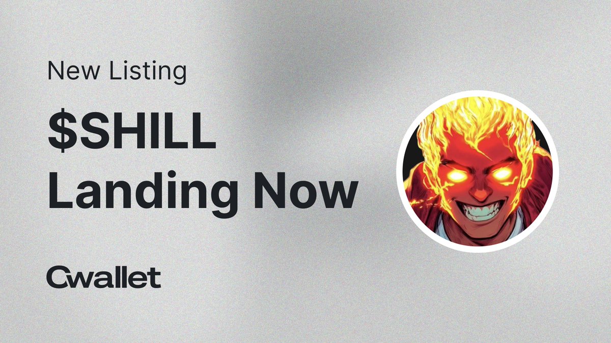 🗓️ New Listing 

$SHILL-  The AI-Powered Shill Revolution

🔥 Let's Ride &amp; Stay Cozy! cwallet.com/activity/mobil…