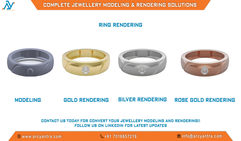 Arcyantra's tweet photo. Check out this stunning 3D ring design! Modeled in detail and rendered in gold, silver, and rose gold finishes to perfection. 💍
Turn your ideas into reality with Arcyantra Solutions! 
#3drendering #RingDesign #GoldJewelry #SilverJewelry #RoseGold #CADModeling https://t.co/ilY2fy26I9