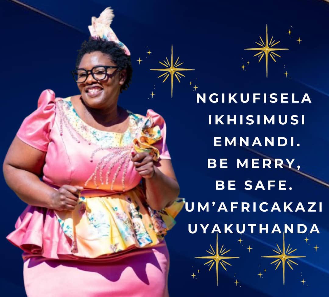 Yikhisimusi lamuhla, ilanga lenjabulo lokukholisa, Kuyanathwa, kuyadliwa kuyagidwa kuyajatshulwa. Asijabuleni sikholise kodwa sikhumbule labanye bethu abaswelayo, sibahlephumele okuncane esilakho. Isintu sithi abantwana bomfazi bahlephunelana ingqondo lentethe.
Merry Christmas