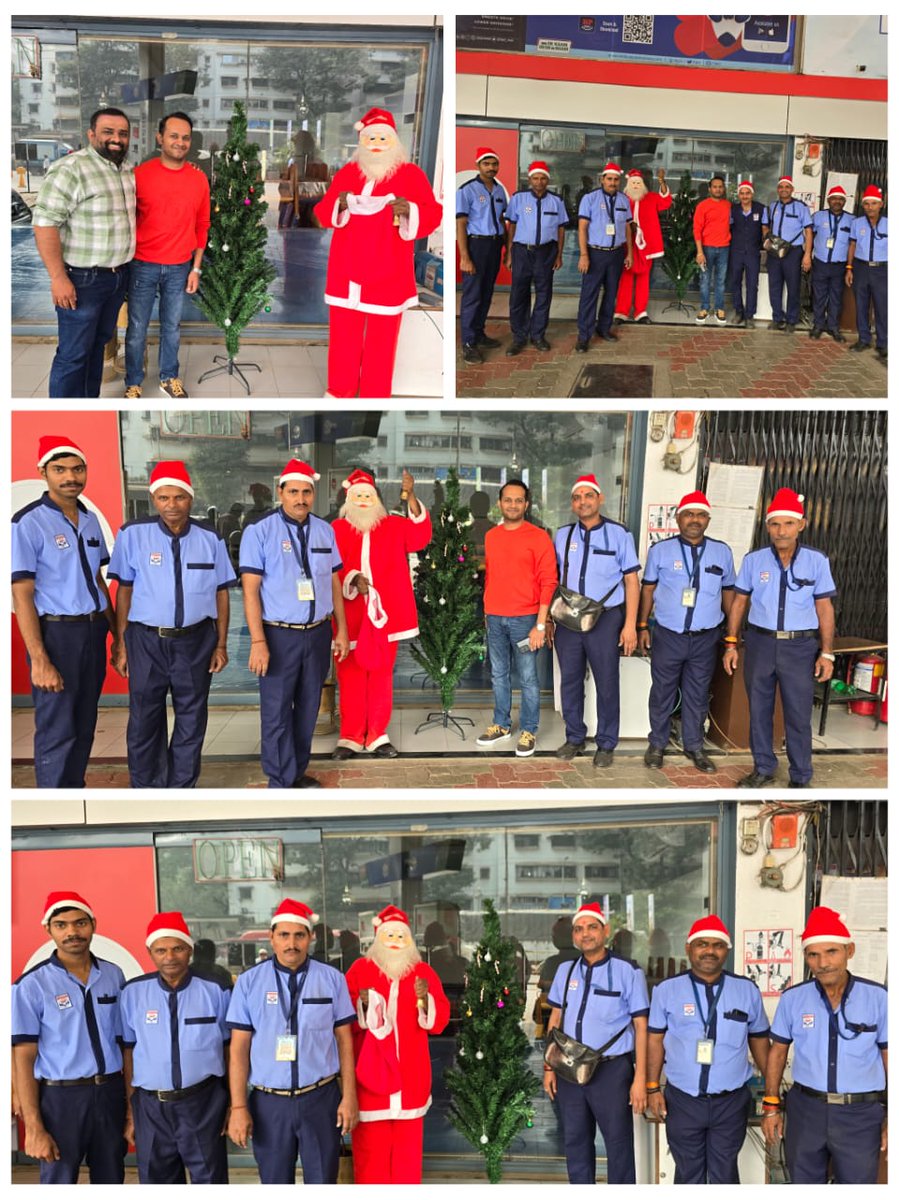 sachdev_manu's tweet photo. On behalf of @HPCL Family Sachdeva Automobiles Wishes All the Customers A Merry Christmas.Happy Customers😊 Our Santa and the entire team spreading festive vibes..Saying Good Bye to 2024 &amp; gearing up to invite 2025.. @HPCL_Mumbai @Rg03Goel @duttajitamrit https://t.co/ItxXU0MYCf