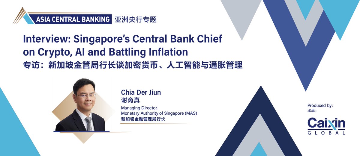 Introducing Asia Central Banking, our special reporting series featuring exclusive interviews with central bank governors.

The series begins with Chia Der Jiun, head of Singapore’s central bank, who offers his perspectives on crypto, AI and tackling inflation.

Read the full