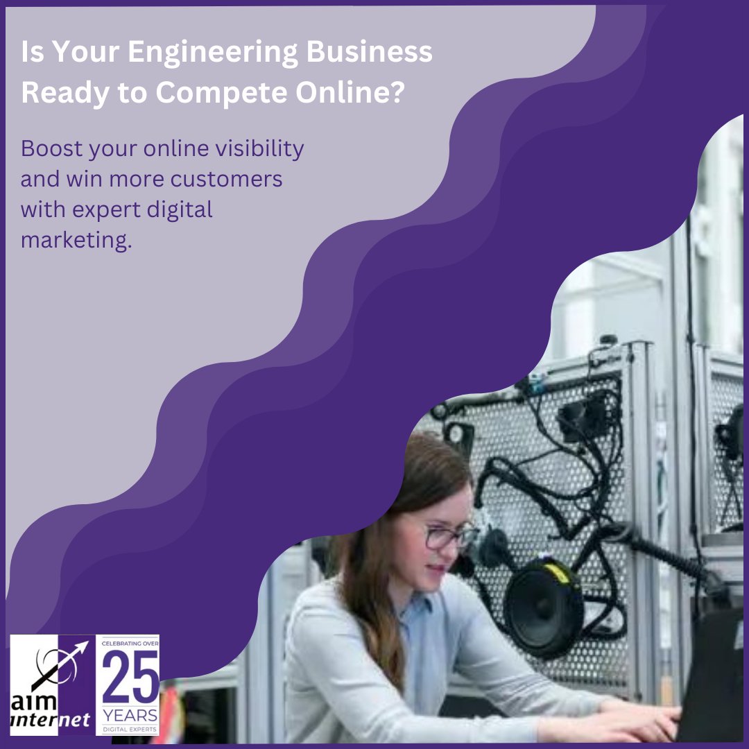 aiminternet's tweet photo. Can Your Engineering Business Compete Online?
Your business deserves to thrive. Leverage digital strategies to gain an edge and boost sales with AIM Internet.
Boost your online presence now: https://t.co/cUnHUbiKjy
#DigitalStrategy #BusinessGrowth #AIMInternet #AMLive https://t.co/frK2f7OpGu