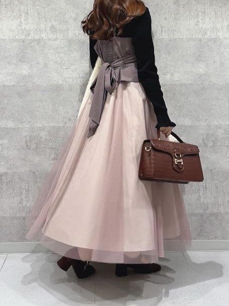 𝑅𝑒𝑐𝑜𝑚𝑚𝑒𝑛𝑑 ― ✓チュールドッキングキャミワンピース チュール