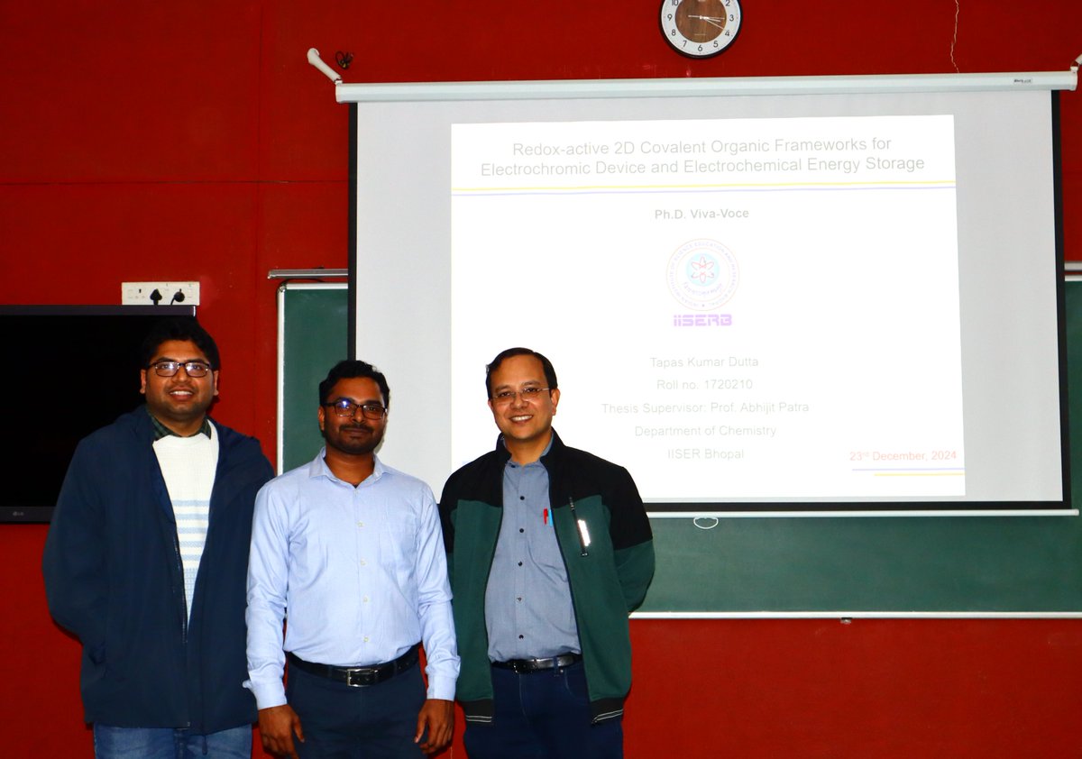FmlGroupIISERB's tweet photo. Heartfelt congratulations to Mr. Tapas Kumar Dutta for successfully defending his Ph.D. thesis! A special thanks to Dr. Ritu Gupta (@ritujnc) for the evaluation and engaging scientific discussions. The FML family wishes Dr. Tapas great success in all his future endeavors!🎉 https://t.co/6DrZmwEAhV