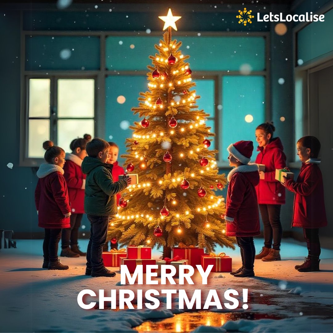 🎄 Wishing You a Joyful Christmas! 🎄

This festive season, let’s take a moment to celebrate the joy of togetherness, the warmth of community, and the hope for a brighter future.

From all of us at LetsLocalise, we send our heartfelt wishes for a Christmas filled with love,
