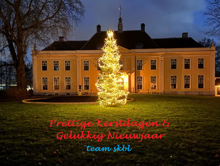 s_KBL's tweet photo. Bestuur, medewerkers &amp; vrijwilligers Stichting Kastelen, Buitenplaatsen &amp; Landgoederen (sKBL) wensen U Fijne Kerstdagen &amp; Gelukkig Nieuwjaar. Wij kijken terug op een prachtig jubileumjaar met veel hoogtepunten. Zie https://t.co/7ntu0glSQe  Wij wensen alle skbl een bijzonder 2025 https://t.co/wiueDayqwd