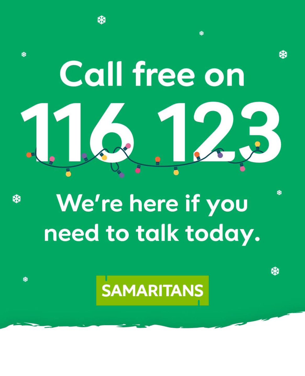 We’re here if you need to talk today 💚