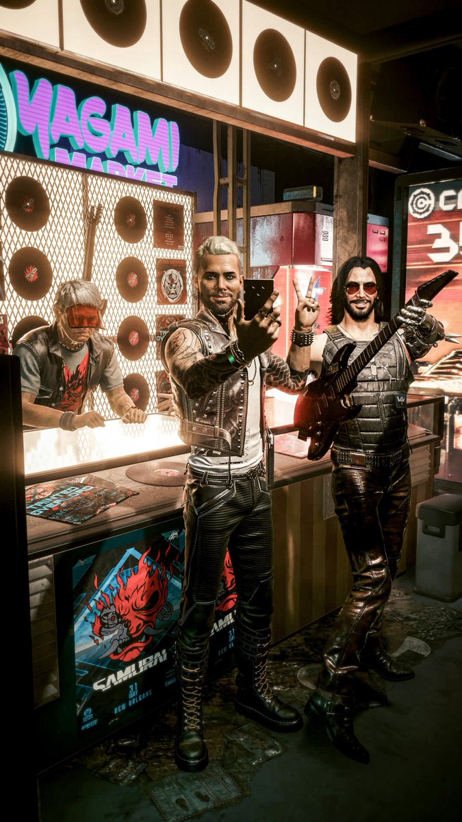 Kerry,Johnny

ファンサービスにきたけど、そっくりさんの冷やかしだと思われてる2人
#Cyberpunk2077 #VPSAT