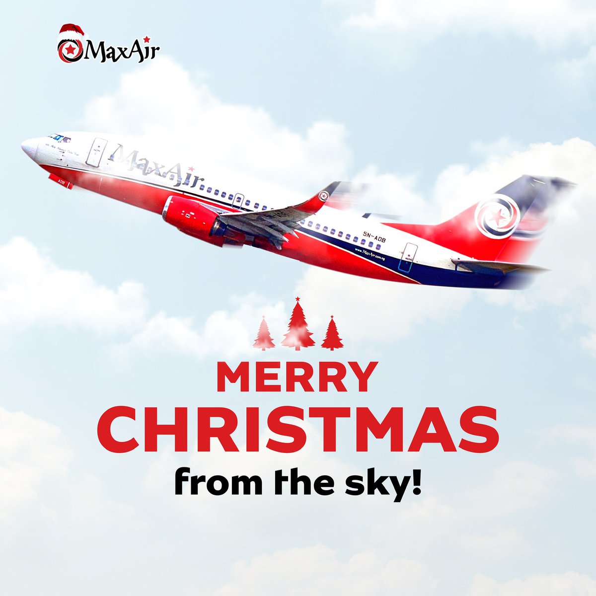 MaxAirLtd's tweet photo. From our family to yours, we wish you a joyful and peaceful Christmas filled with love and laughter. 🎄✈️
#FlyMaxAir #MerryChristmas https://t.co/hVCRzyxz0n