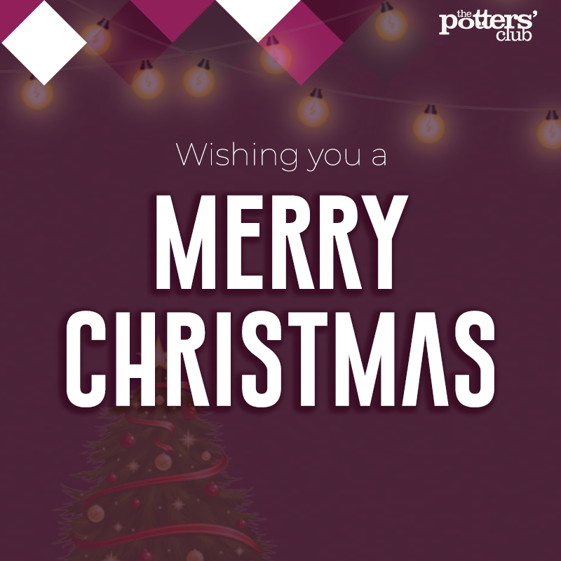 🎅 Wishing you all a very Merry Christmas! 

From all of the team at The Potters' Club! 🎄