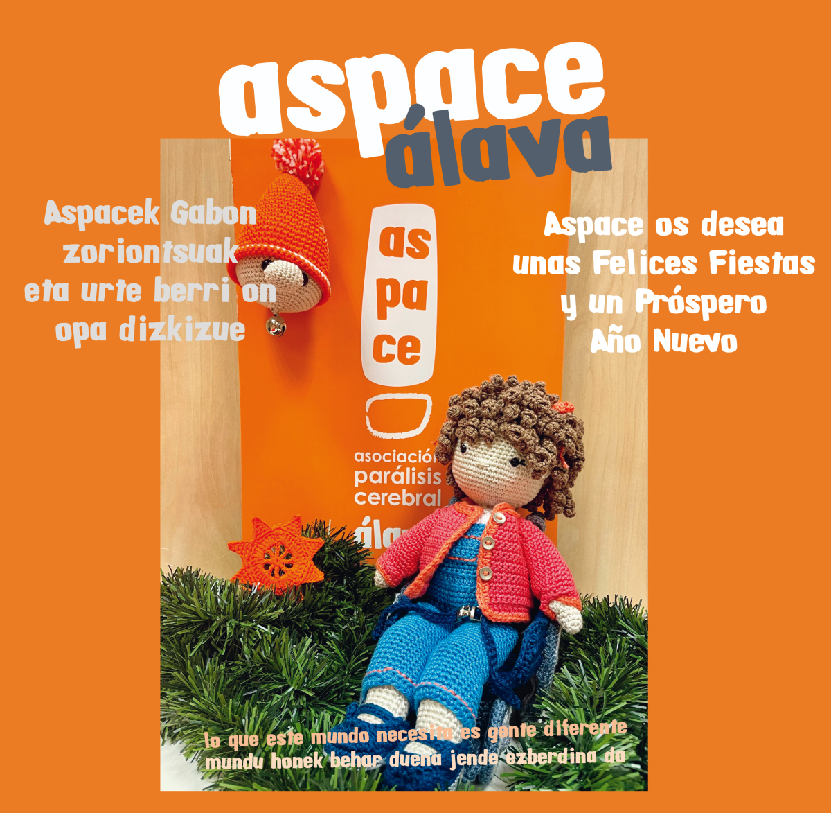 Aspace Arabatik jai zoriontsuak opa dizkizuegu. Eta urte berri oparoa, osasunez, alaitasunez eta une bereziz betea. ✨🎄
¡Gracias por acompañarnos un año más! 🧡

#feliznavidad #feliz2025 #aspacealava