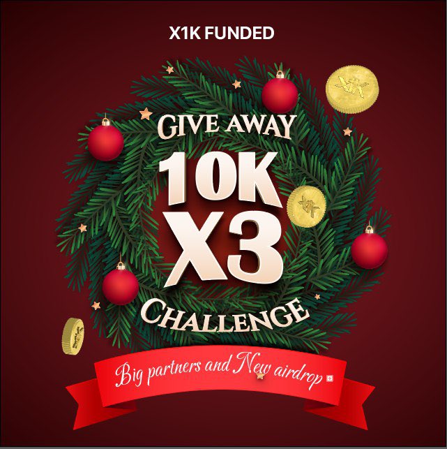 fundedchemist's tweet photo. 💰🎅$30.000 Xmas,Newyear Giveaway 🎅💰

🏈 3x $10K prop firm challenge accounts gift at TGE

🪙 Follow: 
@X1Kfunded
@Fulmargintrader 

🪙Join  https://t.co/1VxEWBgdl9
🪙Join  https://t.co/q0opt7EK2N

🪙 Like &amp; Repost

🪙 Tag 3traders

Winner on 1/1/2025. https://t.co/Y7ab15px3G