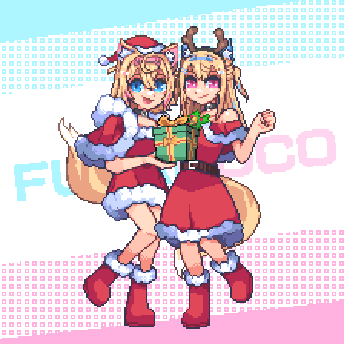 haopanyo's tweet photo. 🎄🎄🎄🎄
#FWMCpix 
#pixelart #ドット絵 https://t.co/Bq0VtblT3s