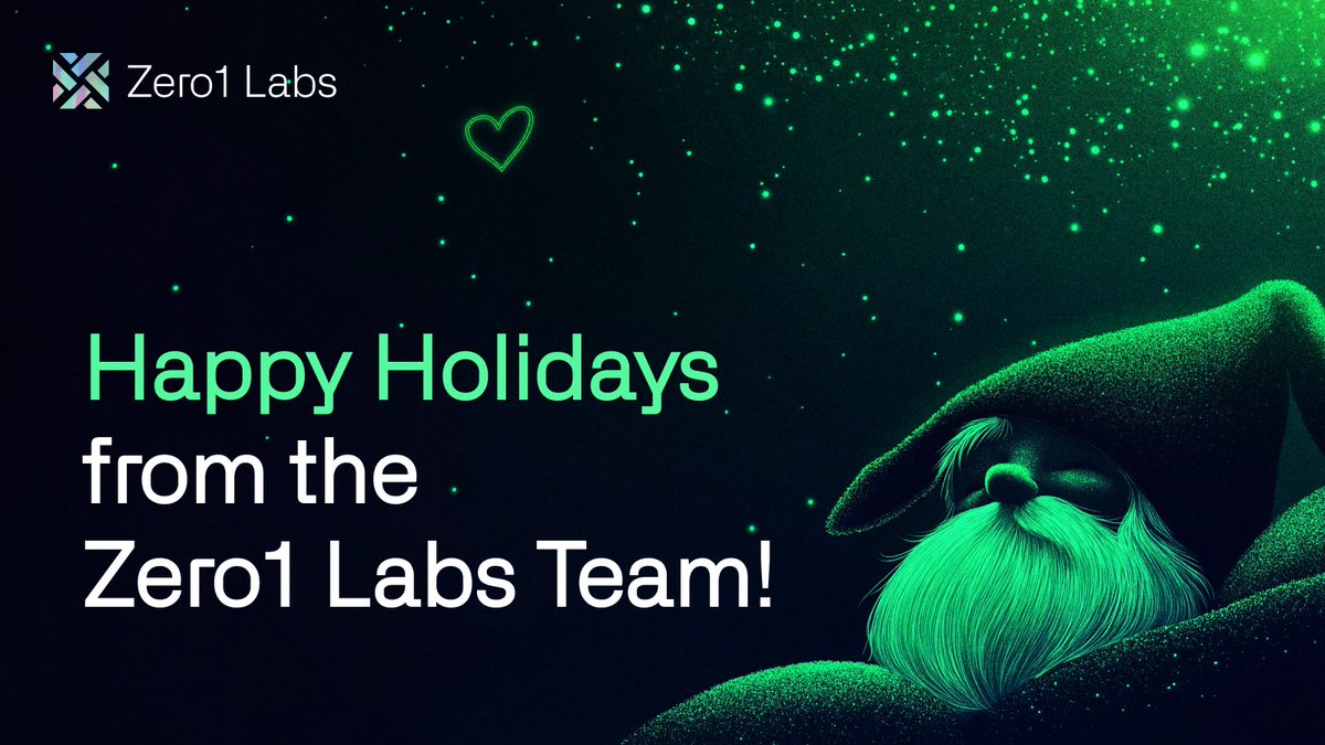 Happy Holidays from Zero1 Labs team. Wishing you all a Merry Christmas and  a prosperous New Year.