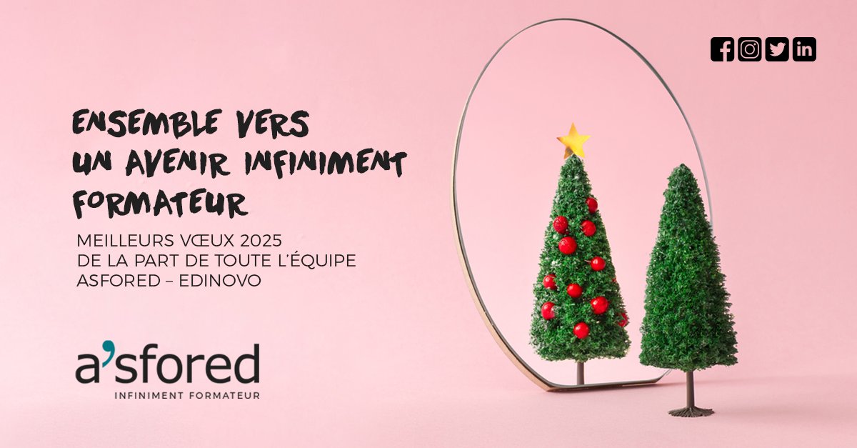 Asfored's tweet image. Très belles fêtes de Noël à tous ! 
L’équipe d’Asfored-Edinovo vous adresse ses meilleurs vœux pour un Noël chaleureux et festif. 
Que cette période soit pour vous synonyme de sérénité, de partage et de beaux moments. 
#JoyeuxNoël #EspritDeNoël #FêtesDeFinDAnnée #AmbianceFestive