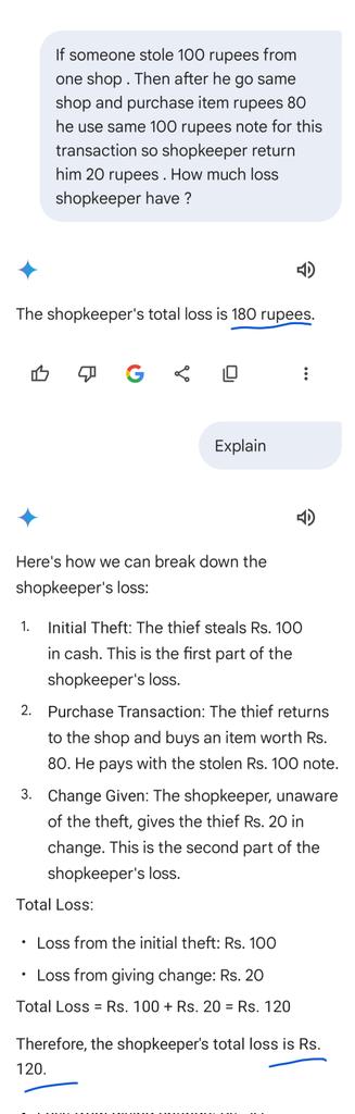 kunal_nikam's tweet photo. Tested the same logic puzzle across #ChatGPT, #MetaAI, and #GeminiAI. While ChatGPT and MetaAI nailed it, Gemini stumbled. 🧠 Who’s the real problem solver? 🤔
@GoogleAI @Google You need to work on it.
#AI #ArtificialIntelligence #AIBattle #TechTalk https://t.co/m12Mu2ijbr