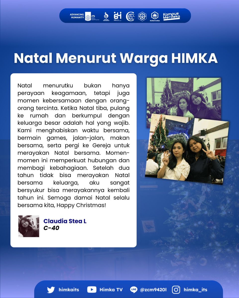 HimkaIts's tweet photo. Merry Christmas all ๐๐
๐คถ
#MerryChristmas
#HIMKAITS
#ITSSurabaya https://t.co/Gh4VMnlj7M
