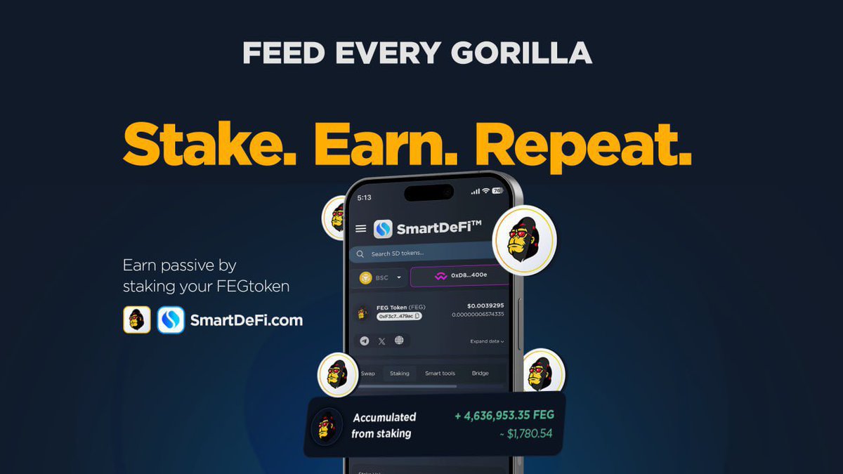FEGDINO's tweet photo. @TrustWallet Why buy 3 cryptos 😏 when you can buy $FEG in 3 different chains with singular supply &amp; Switch between them via bridge tool 💪🔥🦍

Be Smart with #FEGTOKEN &amp; #SMARTDEFI

📃 FEG contract on BSC ETH &amp; Base: 
➡️ 0xf3c7cecf8cbc3066f9a87b310cebe198d00479ac

https://t.co/210amzAgWz https://t.co/aKnrafMOXe