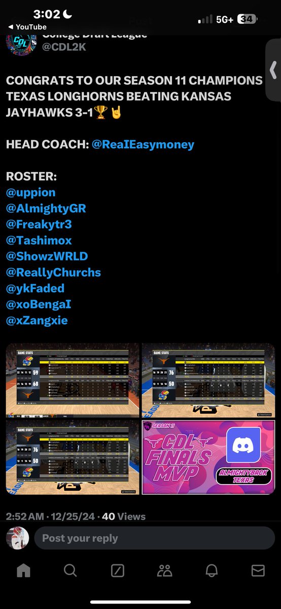 First season in <a href="/CDL2K/">College Draft League</a> 🃏🖤💍
<a href="/NDProAmPage_/">𝒩𝑜𝒟𝓊𝒸𝓀𝒾𝓃𝑔 𝒫𝓇𝑜𝒜𝓂</a> <a href="/DPOYUniversity/">🏰The University🏰</a> <a href="/HawkEmOrg/">HawkEM🦅🖤</a>